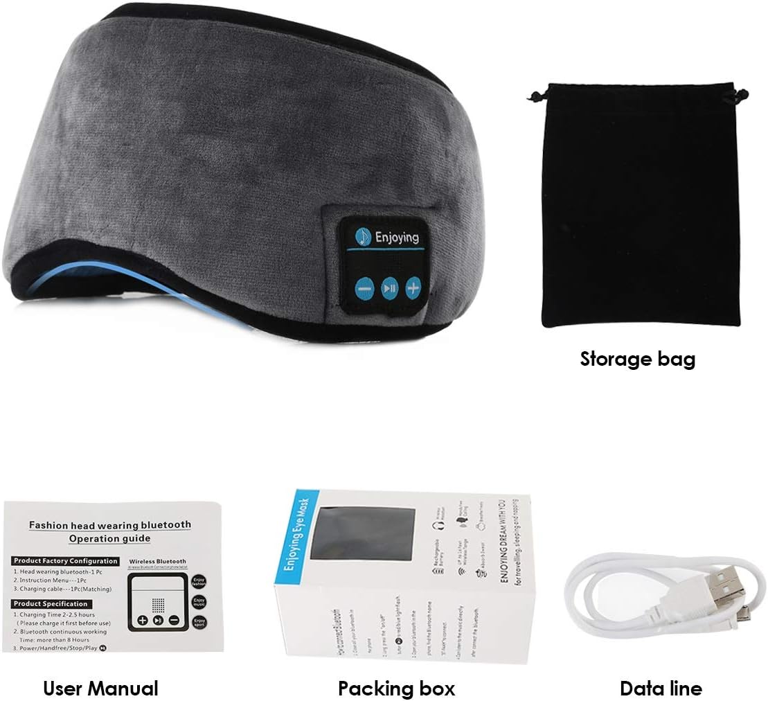 😴 Antifaz para Descanso con Bluetooth +🎁